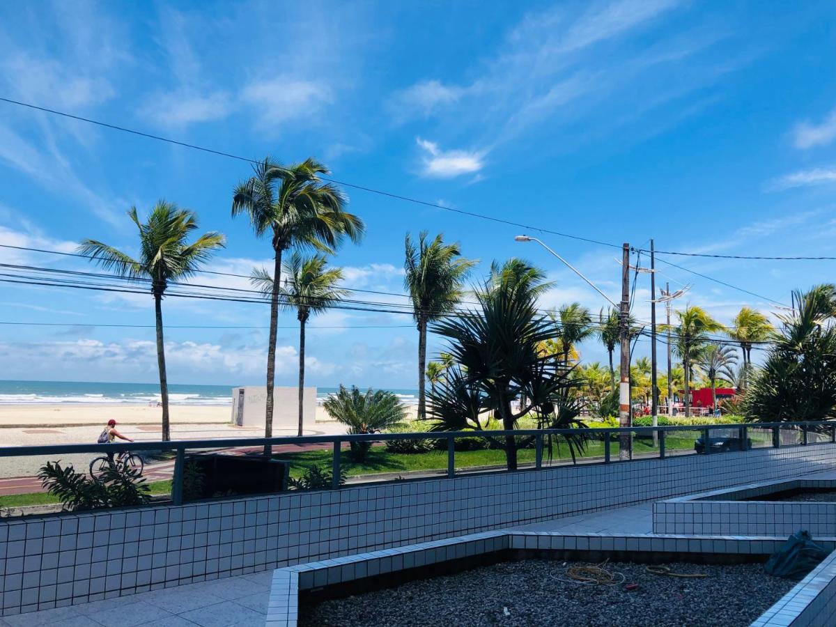 Apto com vista mar PÉ NA AREIA Praia Grande (Santos) Exterior foto