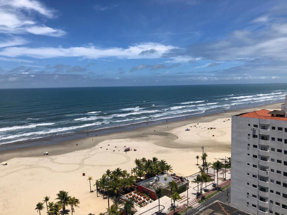 Apto com vista mar PÉ NA AREIA Praia Grande (Santos) Exterior foto