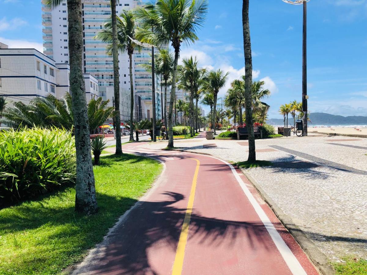 Apto com vista mar PÉ NA AREIA Praia Grande (Santos) Exterior foto